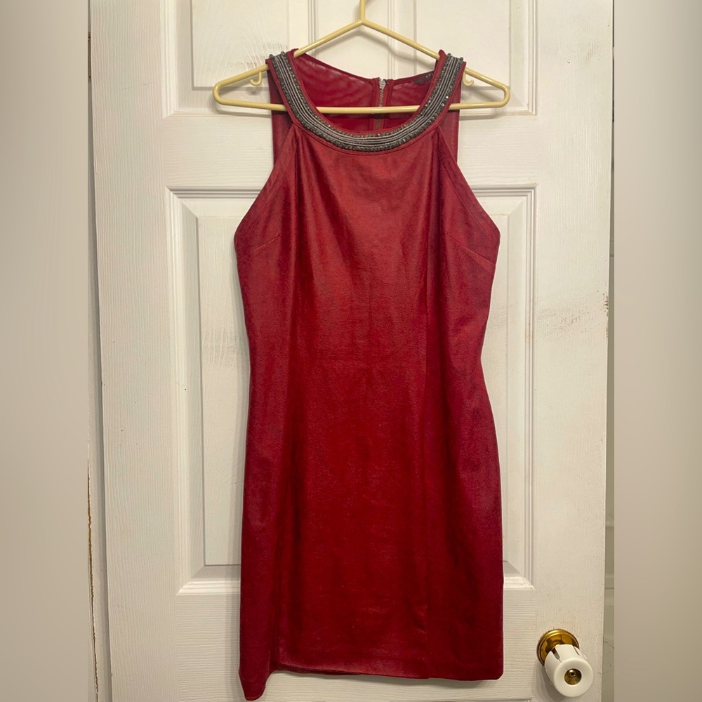 Red beaded Guess Dress